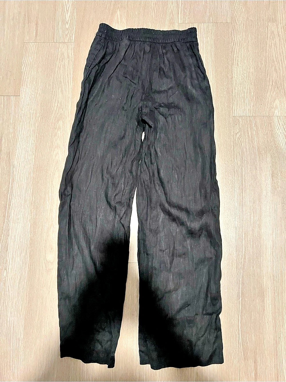 Zara Linen Pants in Black Size S